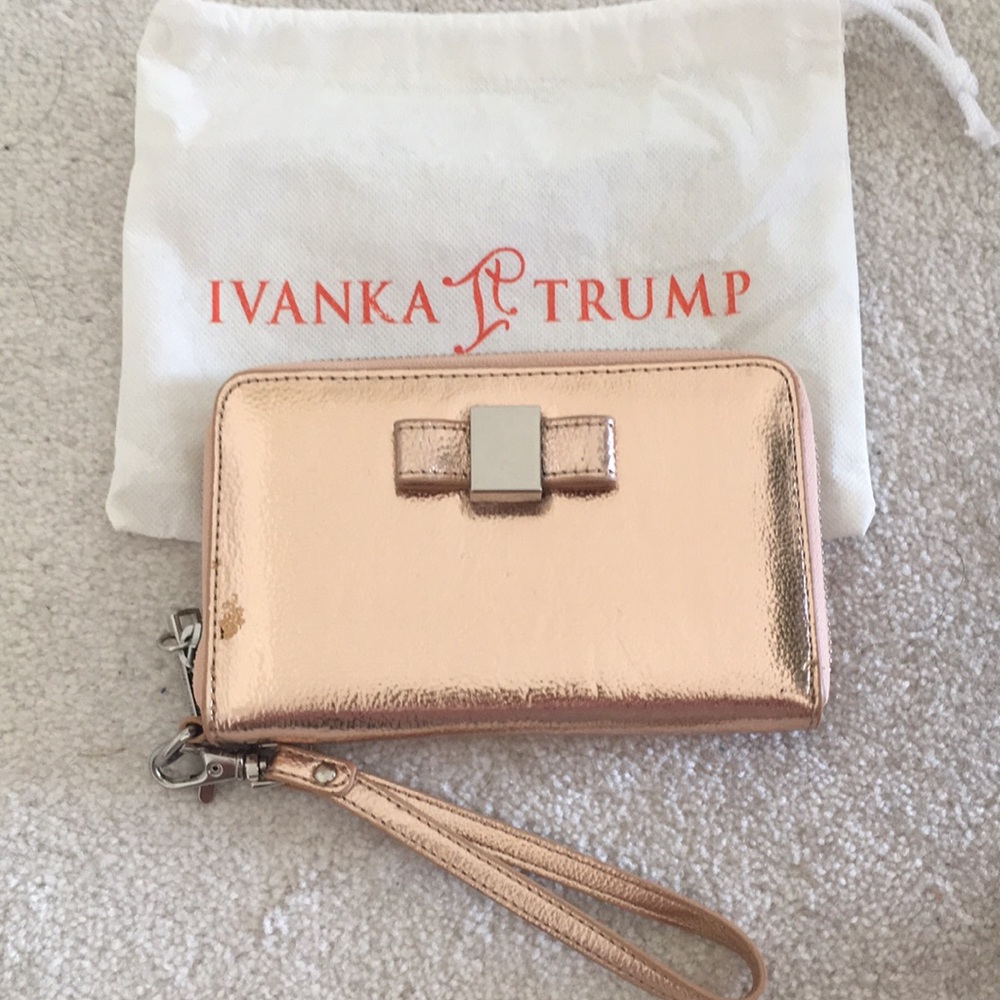 Ivanka Trump Rose Gold Wristlet Wallet